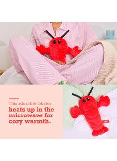 WHAT DO YOU MEME? Menstruation Crustacean – Cuddly & Cute 14" Lobster Plush with Lavender Scented Heating Pad  - Image 3