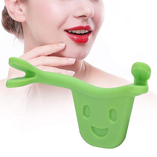 Personal Face Trainer Smile Beauty Exerciser Facial Smile Maker Trainer Forming Mouth Exerciser for Muscles Stretching Lifting Exercise Lips TrainerGreen