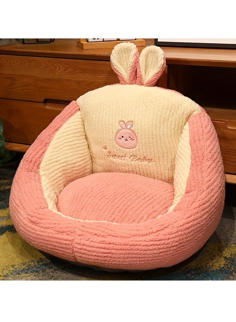 Hihonor 1pc Cute Cartoon Reading Cushion, Back Support Floor Pillow, Office Chair Seat Cushion, Home Decor - Image 1