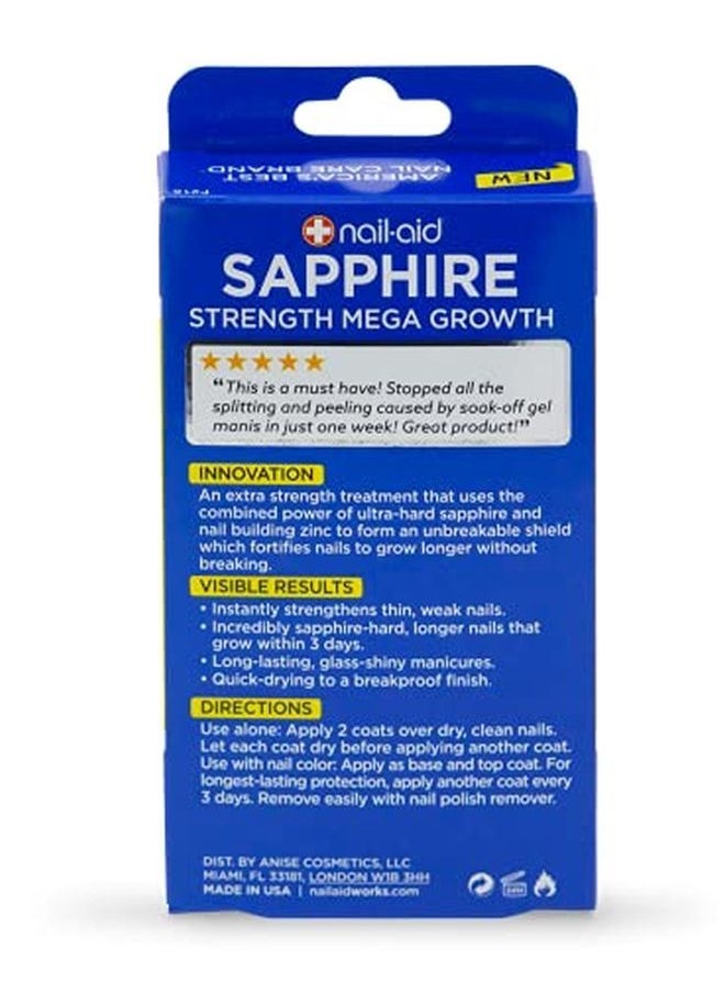 Sapphire Strengthener & Mega Growth Treatment Clear, 0.55 Fl Oz - pzsku/Z2BD456ABD8FD0F7260EBZ/45/_/1647802743/3692dce1-7582-4434-ae82-54dd2de44d2d