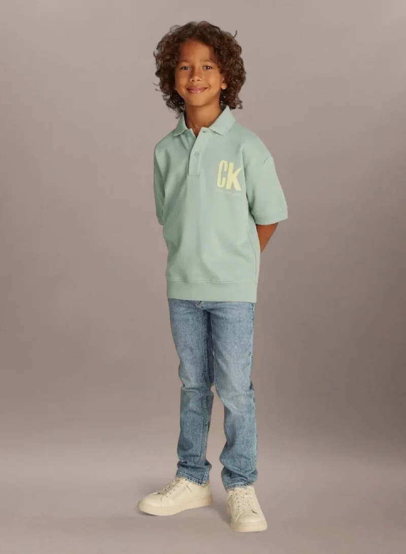 Calvin Klein Jeans Green Surf Skater Polo Shirt for Men | Best Price UAE