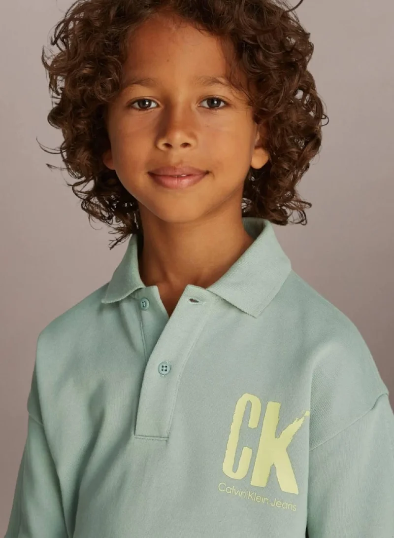 Calvin Klein Jeans Green Surf Skater Polo Shirt for Men | Best Price UAE