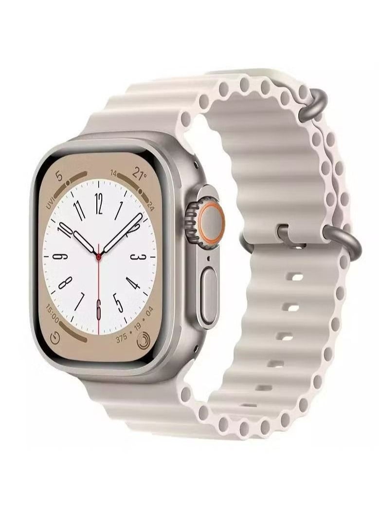 Zaboon - Ocean Silicone Rubber Watch Band Strap for Apple Watch Ultra 49mm/45mm/44mm/42mm Ocean Starlight - Image 1