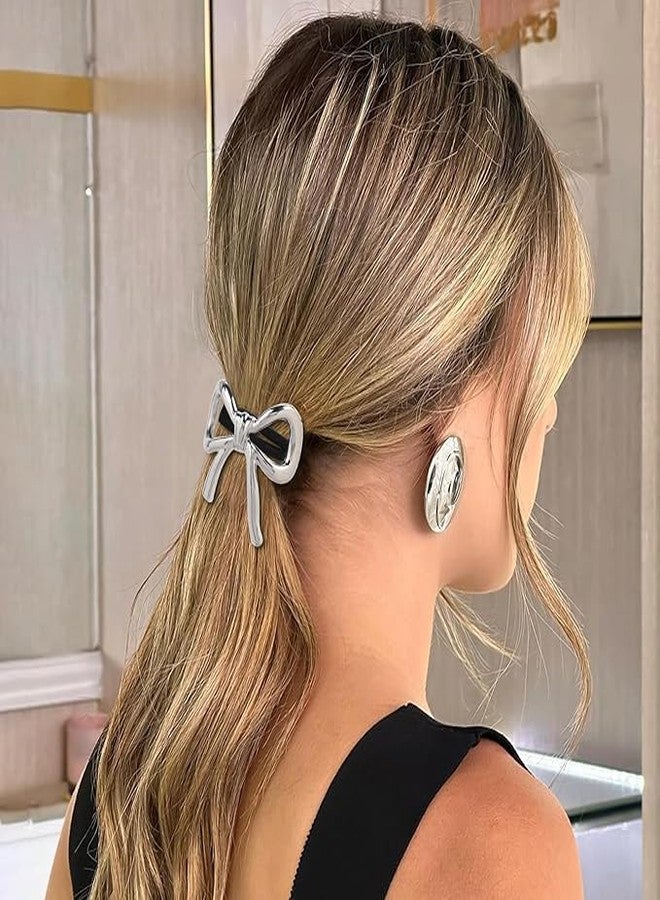 Cart Log CartLog metal hair ties for women, hair accessories for woman, hair tie for woman, hair rubber band for women, unique hair accessories, stylish rubber band (Random) (Pack of 2) - Image 3