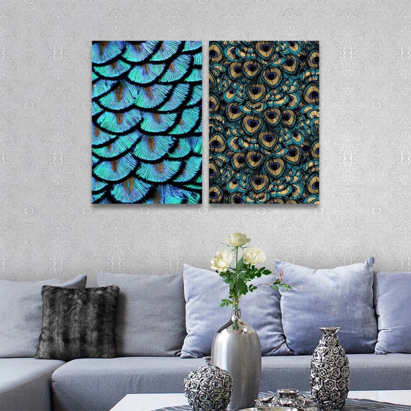 Marktna Abstract double canvas painting - Image 1