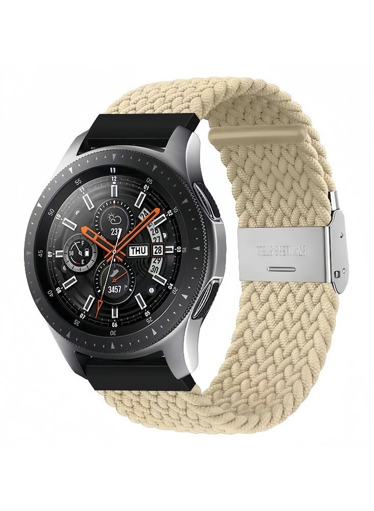 Hiras Adjustable & Breathable Woven Nylon Band | Compatible with Huawei GT 5/GT 4 & Watch 4, Garmin Venu 3/Vivoactive 4, Amazfit GTR 4/GTR 3 | 22mm Quick Release Watch Strap (No Watch) - Image 1