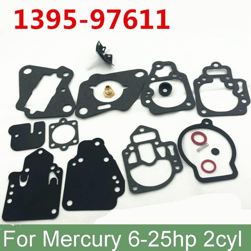 MARKGOO Carburetor Repair Kit for Mercury Mariner Force Outboard Motors 6-25 HP - Image 2