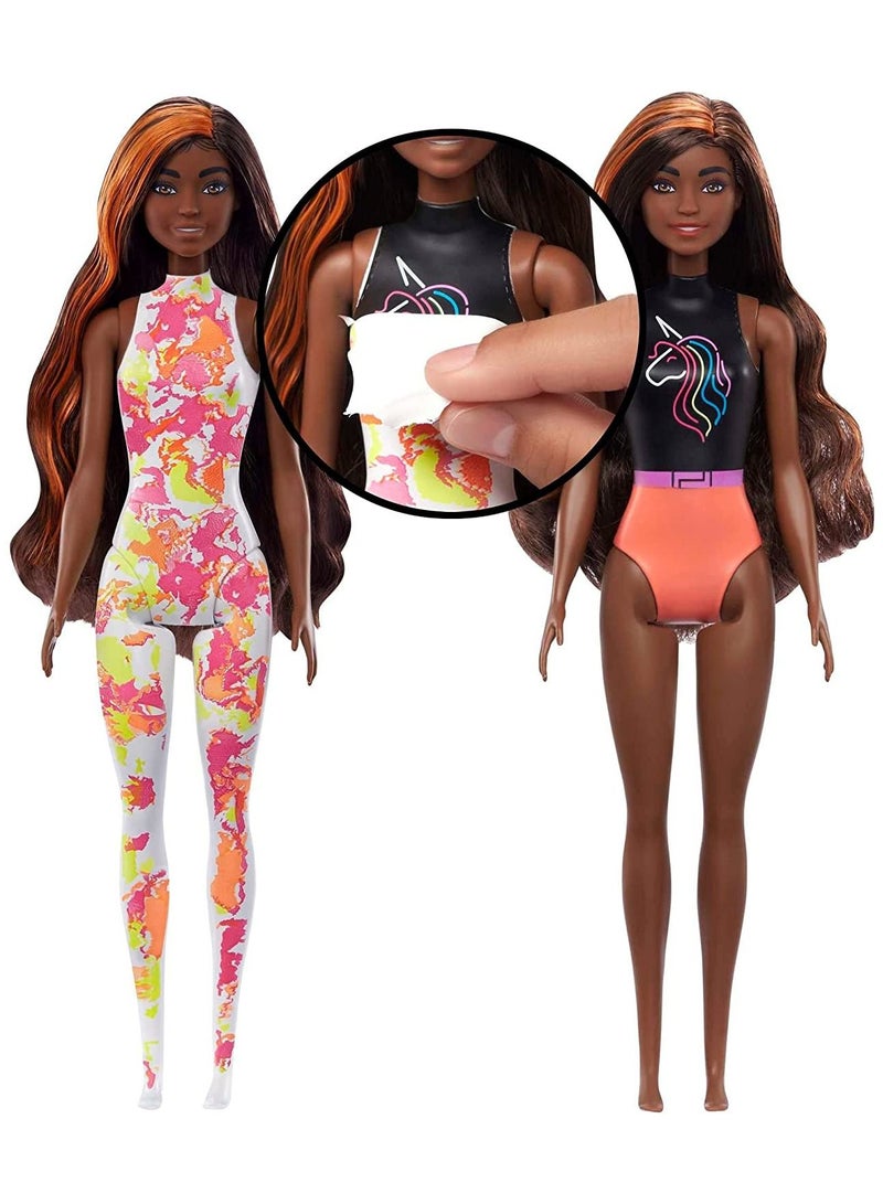 باربي دمية أزياء نيون تكشف عن صبغة التعادل توتالي - أخضر - Image 3