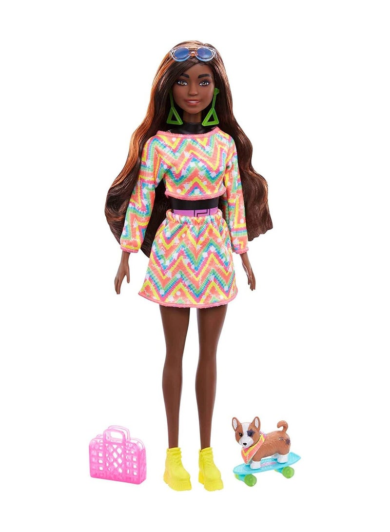 باربي دمية أزياء نيون تكشف عن صبغة التعادل توتالي - أخضر - Image 2