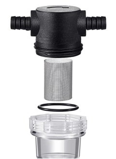 SYOSI 1/2 Inches Water Pump Strainer Compatible with 3/8 Inches Hose Barb In-Line Strainer Twist On Pipe Sprayer Filter for Water Pump 12V DC 80 PSI RV Camper Marine Boat Lawn  - Image 1
