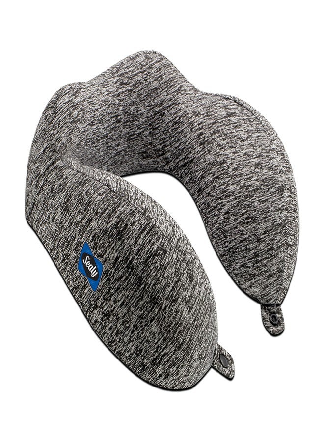 Sealy Travel Pillow - Airplane Pillow for Neck Support, Neck Pillow for Traveling, Travel Neck Pillow for Airplanes, Ergonomic Travel Pillow, Premium Support Travel Pillows for Long Flights - Image 1