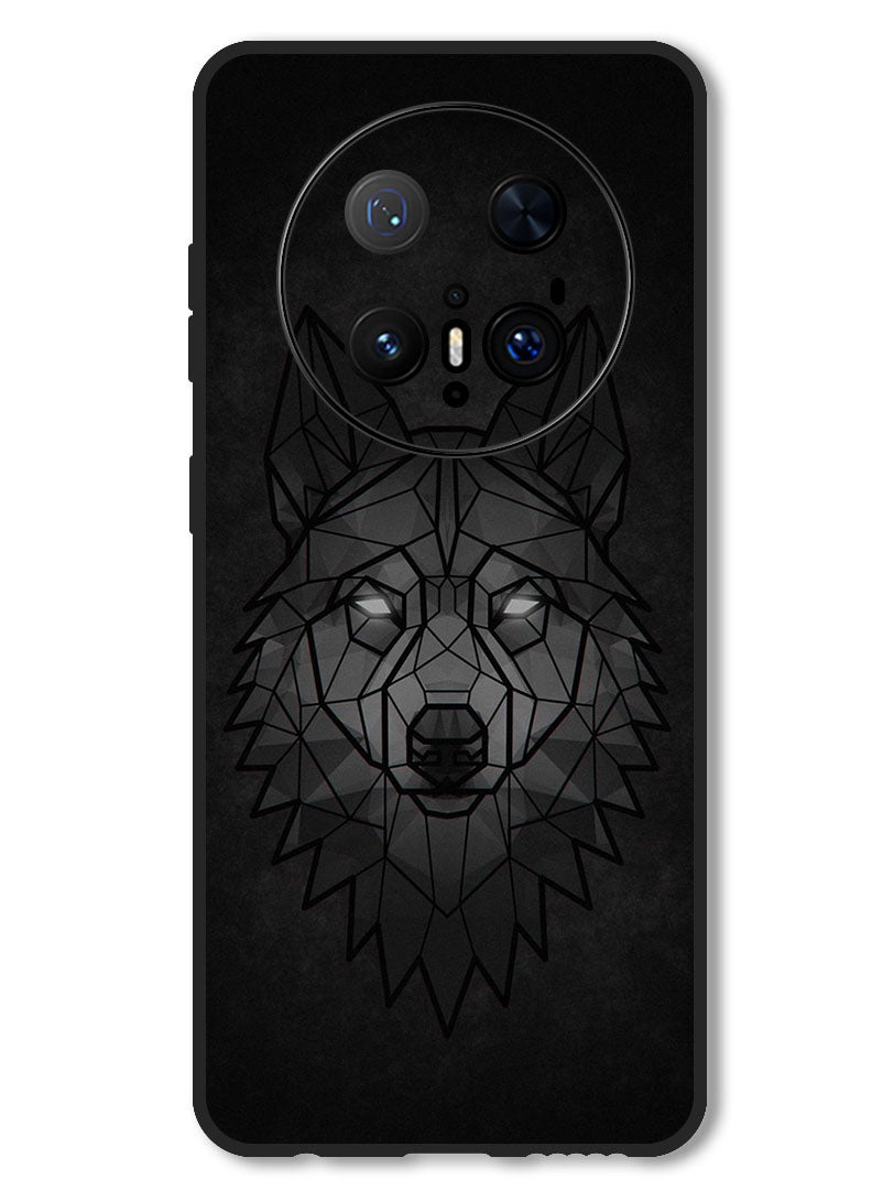 Theodor Case Compatible with Huawei Mate 70 Pro/ 70 Pro + Protection Shockproof Bumper Cover Wolf Abstract - Image 1
