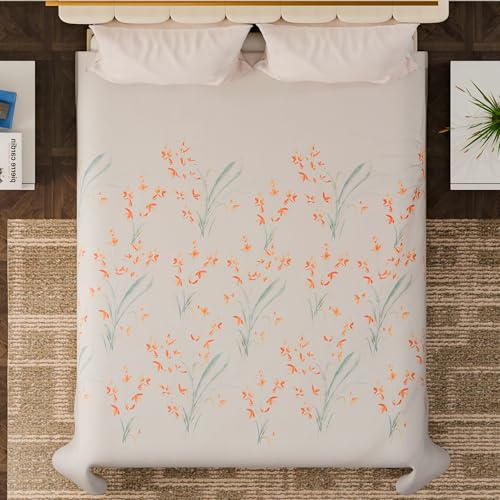 Nivasam Havemore King Size Double Bed Sheet – 300 TC Cotton Feel Fabric – Soft & Breathable – Premium Finish – Ideal for All Seasons – Super Soft with Pillow Covers (Design3) - Image 2