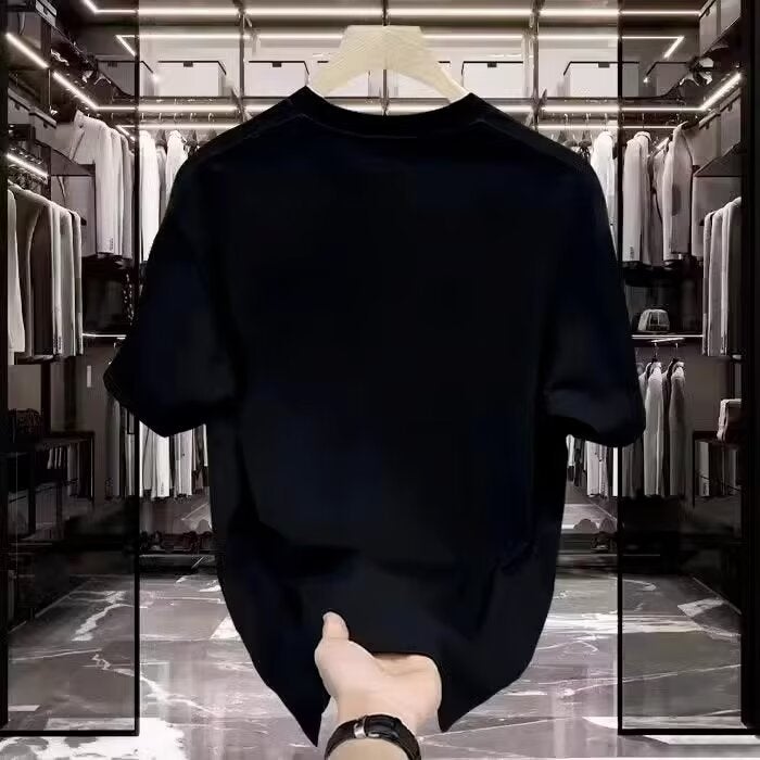 Popular Half-Sleeved Casual High-End Men'S Short-Sleeved T-Shirt Summer Pure Cotton T-Shirt Trendy Brand Versatile Top T - Image 4