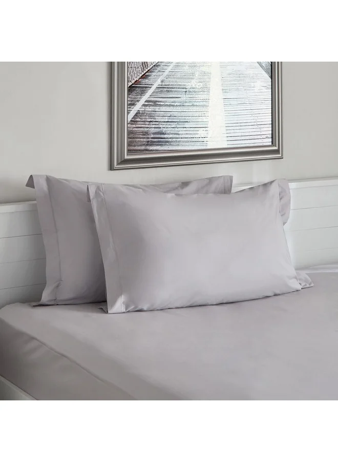 Home Box Purely-Percale 2-Piece 300TC Percale Pillowcase Set 75 x 15 x 50 cm