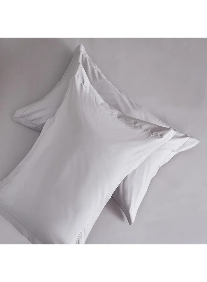 Home Box Purely-Percale 2-Piece 300TC Percale Pillowcase Set 75 x 15 x 50 cm