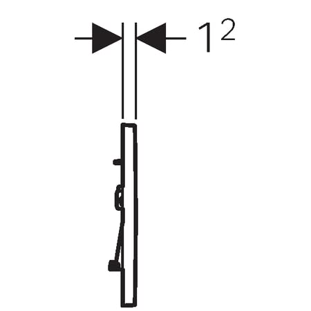 Geberit G115883KJ1 Sigma 30 Dual Flush 1.6/0.8 GPF Actuator Plate White/Polished Chrome - Image 3
