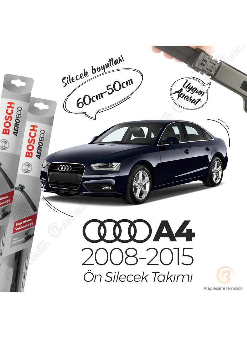 BOSCH Audi A4 Banana Wiper Set (B8 2008-2015) Aeroeco  - Image 3