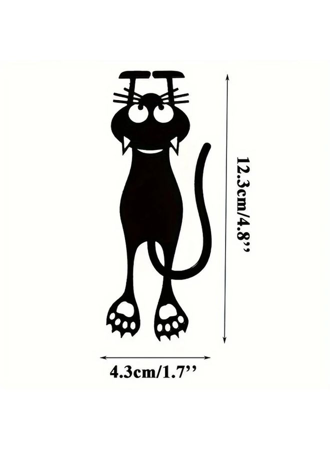 3D Black Kitten Acrylic Bookmark Durable PMMA Hanging Page Marker Gift For School Office - Image 4