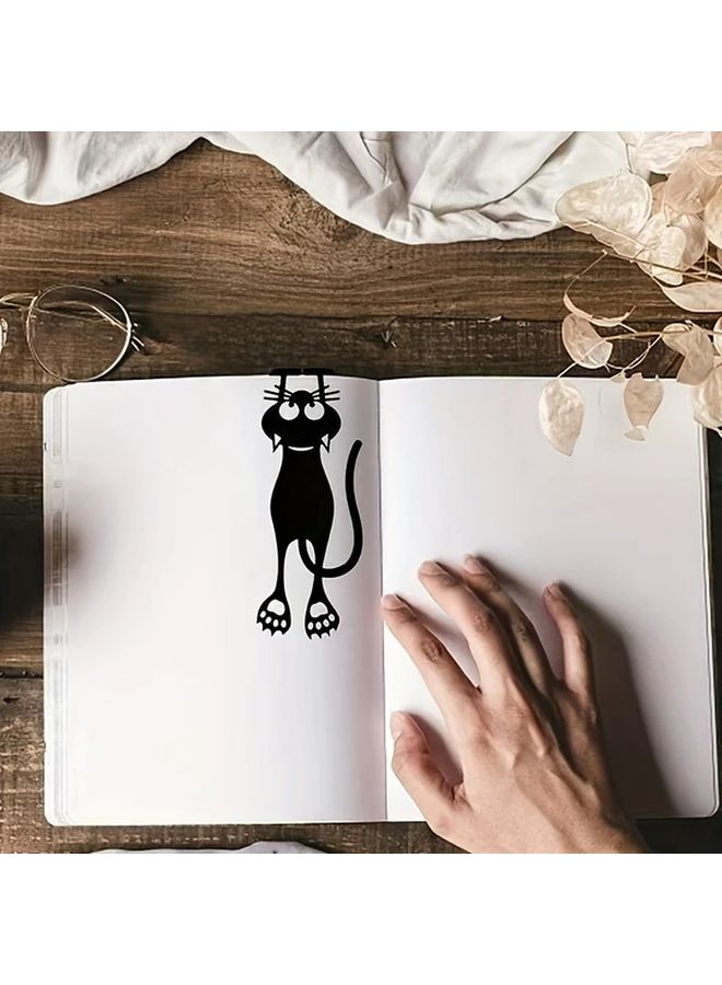 3D Black Kitten Acrylic Bookmark Durable PMMA Hanging Page Marker Gift For School Office - Image 3