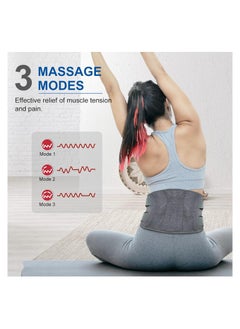 SYOSI Heat Pad, Cordless Heat Pad, for Back Pain Relief, Portable Fast Heating Pad, with 5 Temperature Setting Massage Belt, Heat Belt Back, for Abdominal Neck Shoulder Pain Relief Women Men  - Image 3