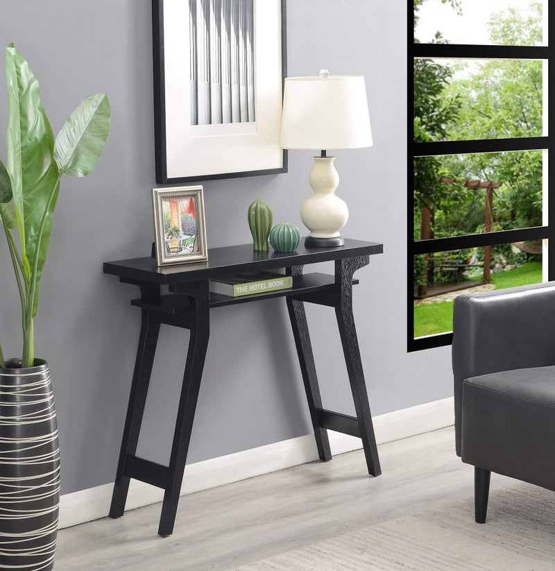 Convenience Concepts Newport Lynda Console Table, Black - Image 1