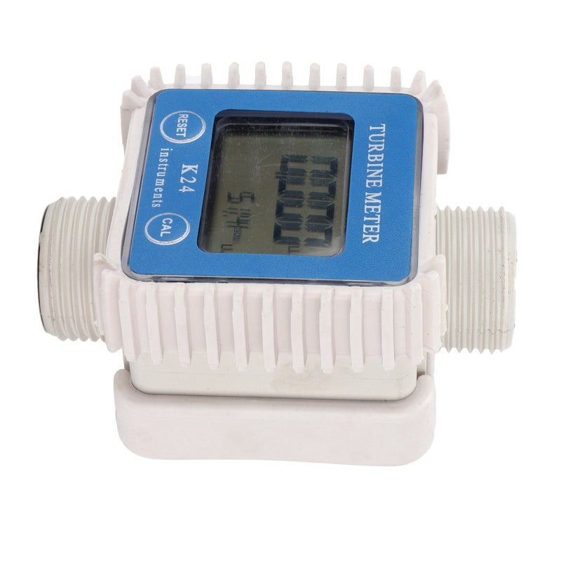 Digital LCD Turbine Flow Meter 4 Unit Liter Gallon Pint Quart - High Accuracy ±1% Fuel Flowmeter for Methanol Kerosene Diesel Urea Water Measurement - Image 5