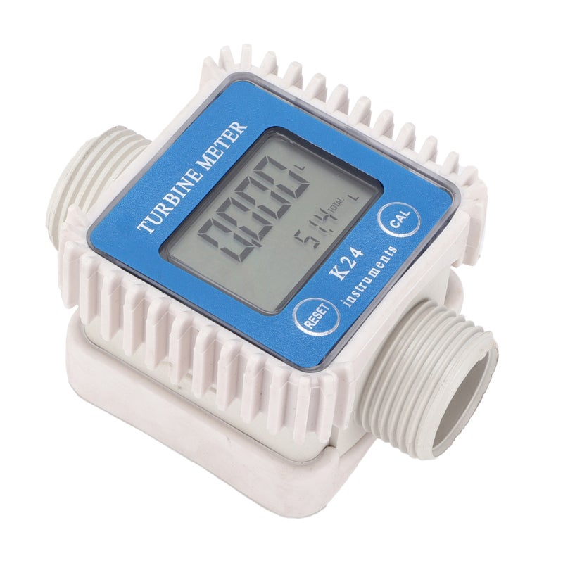 Digital LCD Turbine Flow Meter 4 Unit Liter Gallon Pint Quart - High Accuracy ±1% Fuel Flowmeter for Methanol Kerosene Diesel Urea Water Measurement - Image 4