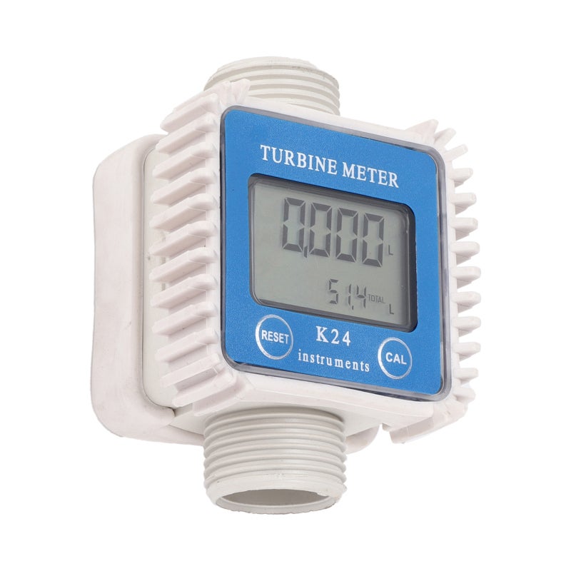 Digital LCD Turbine Flow Meter 4 Unit Liter Gallon Pint Quart - High Accuracy ±1% Fuel Flowmeter for Methanol Kerosene Diesel Urea Water Measurement - Image 3