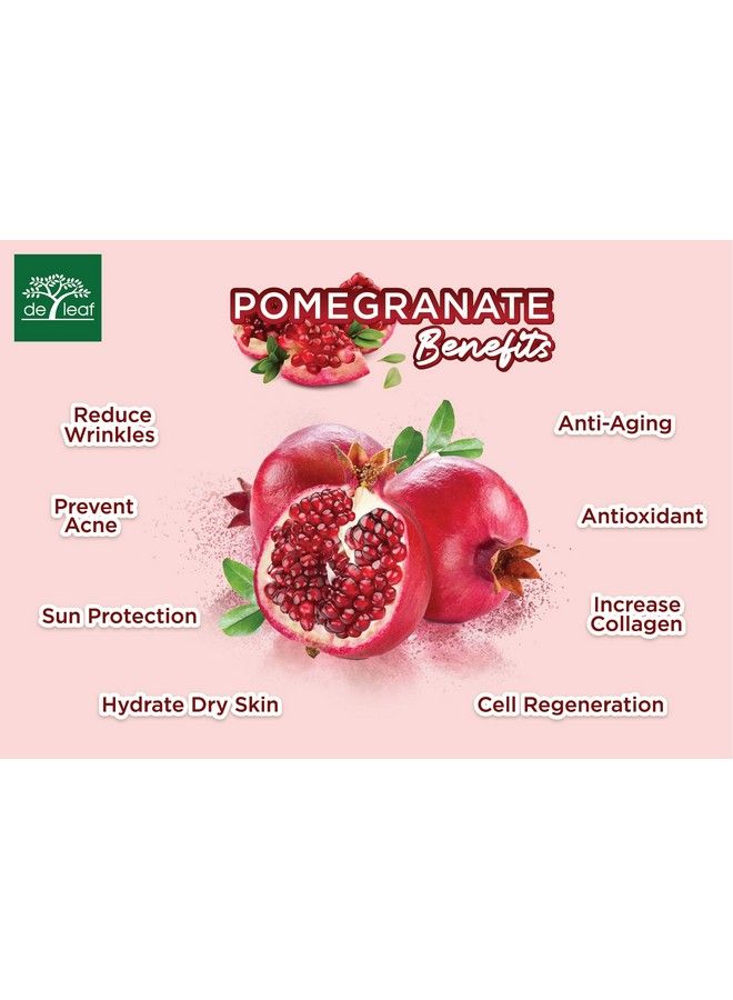 de leaf thanaka Pomegranate Ageless Anti Aging Gel Fast Absorbing Smooth Moisturizer Moisturizing Hydrate Hydrating Face Facial Soothing Rejuvenating Gel Youthful Glow Skin Care 1.3 Fl Oz / 40 Ml - Image 5