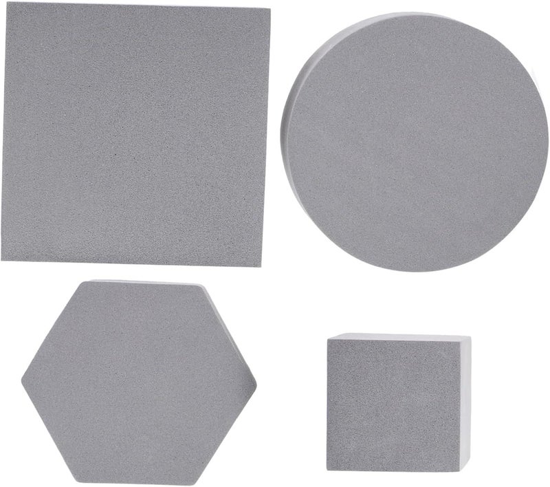 Grey Foam Cube Photography Props for Product Jewelry Cosmetics Displays Lightweight Portable - Image 1