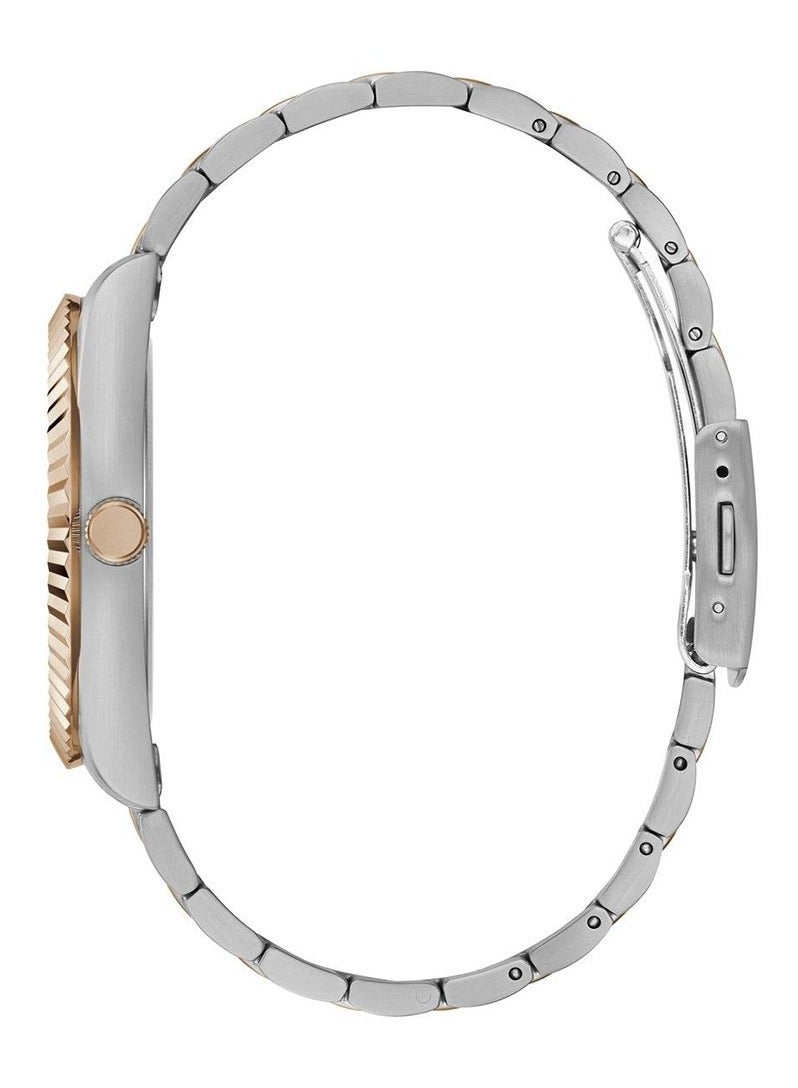 GUESS Men's Stainless Steel Analog Blue Dial Two-Tone Band Watch-GW0265G12 - Image 3