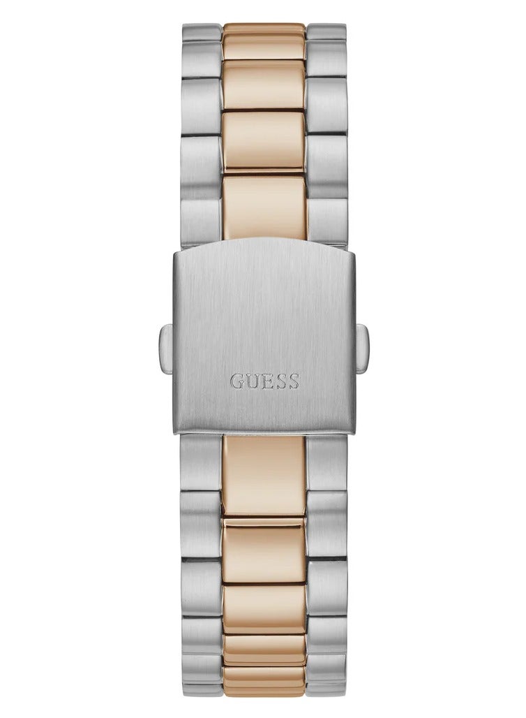 GUESS Men's Stainless Steel Analog Blue Dial Two-Tone Band Watch-GW0265G12 - Image 4