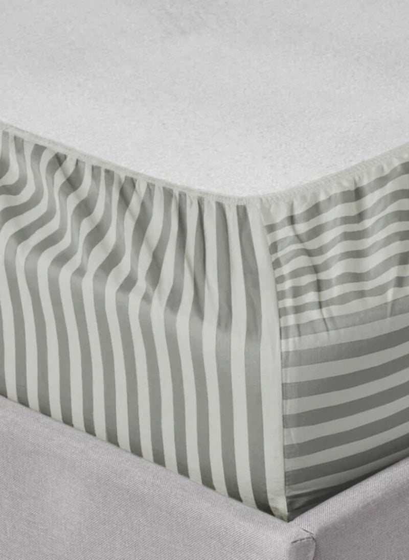 Blueberry Striped Sheet Set Sheets Deep Pockets Machine Washable Hotel Bedding Silky Soft 150x200+20cm  - Image 3