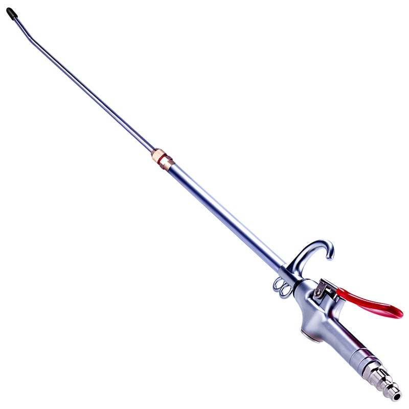 JASTIND High Volume Powerful Industrial Air Blow Gun, 17-26 Inch Extensible Stainless Steel Air Flow Nozzle, Pneumatic Air Compressor Accessories Tool, Extended Dust Air Blower Gun with 360 Degree Swivel Hook - Image 1