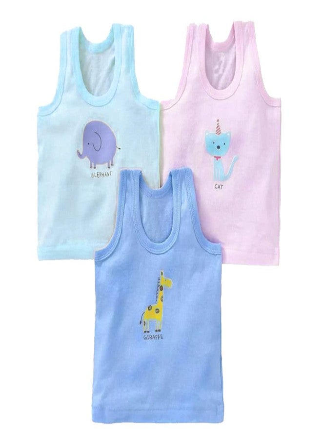 REVOLTEK Presents Baby/Kids Cotton Printed Vest/Innerwear/ganji/baniyan/Sando/Undershirts Multicolour - Image 1