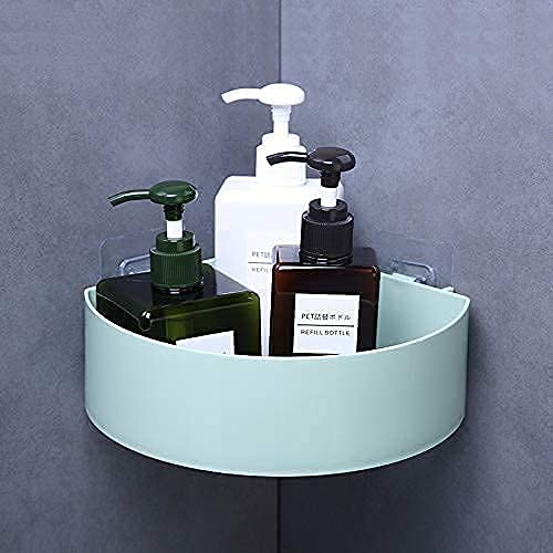 EKESHVAR EKESHVAR Wall Shelves Round Corner Kitchen Bathroom Shelf SelfAdhesive Sticker Hooks Multipurpose Wall Holder Bathroom Storage Rack Box Random Color2 Corner Shelves2 Shop Dish  - Image 5