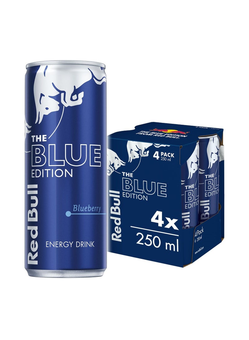Red Bull Energy Drink Blue Edition 4 x 250ml - Image 1