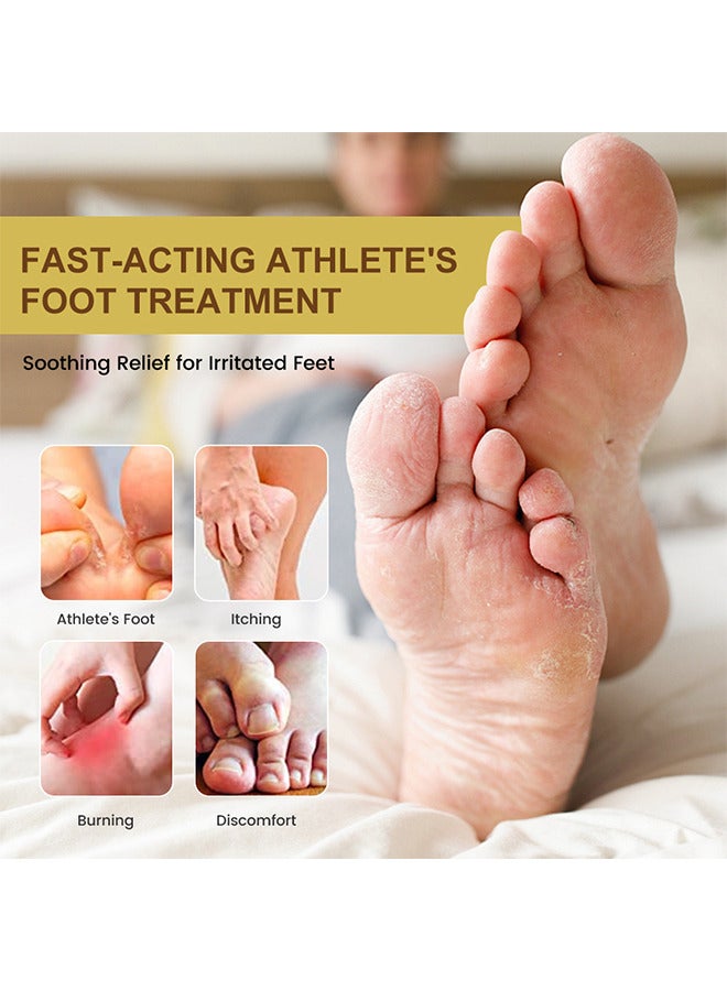 سوميفون 2PCS كريم القدم الرياضيين العمل المزدوج، كريم القدم رائحة القدم الرياضي، كريم مضاد للفطريات، كريم مضاد للبكتيريا لقدم الرياضيين، علاج التعقيم مكافحة العدوى إصلاح العناية بالقدم 20G - Image 5
