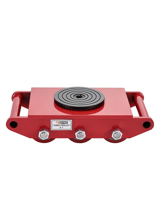 BMB tools 8Ton Industrial Machinery Mover with 360° Rotation Cap Dolly Skate - 6 Wheels, 17,600lbs - Heavy-Duty Machine Equipment Cargo Trolley with Easy Handling - for Warehouse, Factory & Logistics Use - Image 3