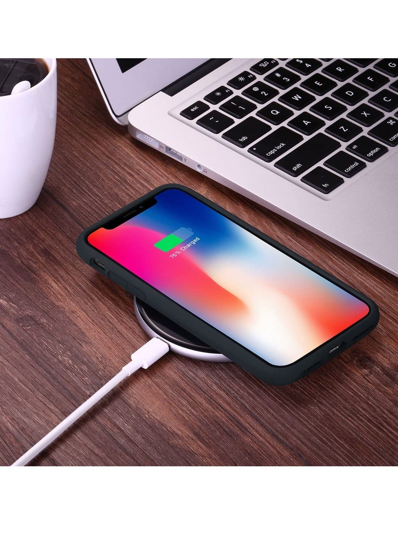 ELTRAZONE Case for iPhone Xs, [7FT Drop Protection] [Soft Anti-Scratch Microfiber Lining] Liquid Silicone Gel Rubber Phone Case, Full Body Drop Protection Cover Case, 5.8 inch, Black - Image 4