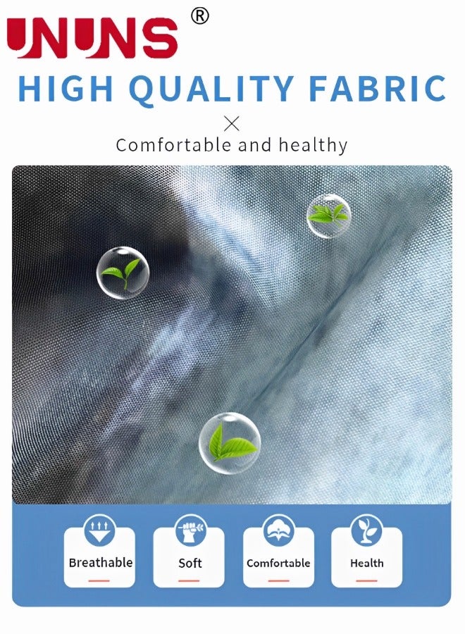 UNUNS Ocean Waves Shower Curtains,Shower Curtain For Bathroom,Stripe Abstract Modern Waterproof With Hooks,180x180cm - Image 4