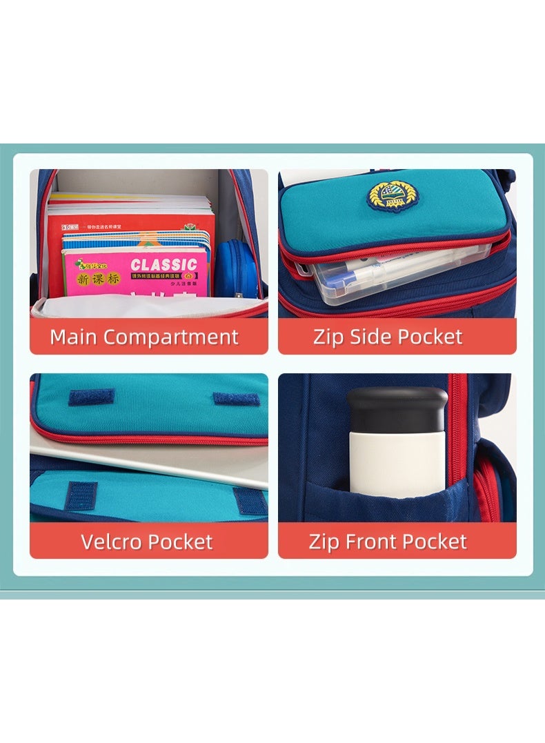 lebonaer Student Backpack with High Elastic Cushion 30mm Thickened Design for Spine Health Posture Correction Anti Hunchback Support Scientific Partition Multi Compartment Design for Classroom Supplies Easy Access Widened Decompression Straps Balanced Center of Gravity Even Shoulder Stress Relief Side Mesh Pockets for Water Bottles Reflective Strips for Night Safety Built in Emergency Whistle Top Handle and Double Shoulders Straps for Indoor Outdoor Use Professional Protection for Students School College Backpack Ergonomic Design Prevent Back Pain Heavy Book Load Support Durable School Bag Organizational Compartments Textbooks Storage Notebooks Pencil Cases Lunch Box Easy Organization Reflective Material Visibility Safety Whistle for Emergencies Outdoor Activities Hiking Camping Comfortable Carry Adjustable Straps Padded Back Support Lightweight Backpack Student Life Essential Classroom to Playground Versatile Use Youth Backpack Teen Backpack Kids School Bag Unisex Design for Boys and Girls Stu - Image 5