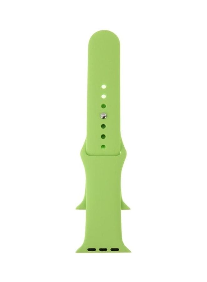 بي جي إم Rubber Sport Watchband With Pin And Tuck Closure For Apple Watch 42mm Green - Image 4