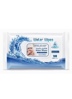 WELZIAD 98% Water Baby Wipes Ultra Soft Sensitive Skin Fragrance Free Set of 3 Pack of 100 Wipes Total 300 Wipes 2+1  - Image 2