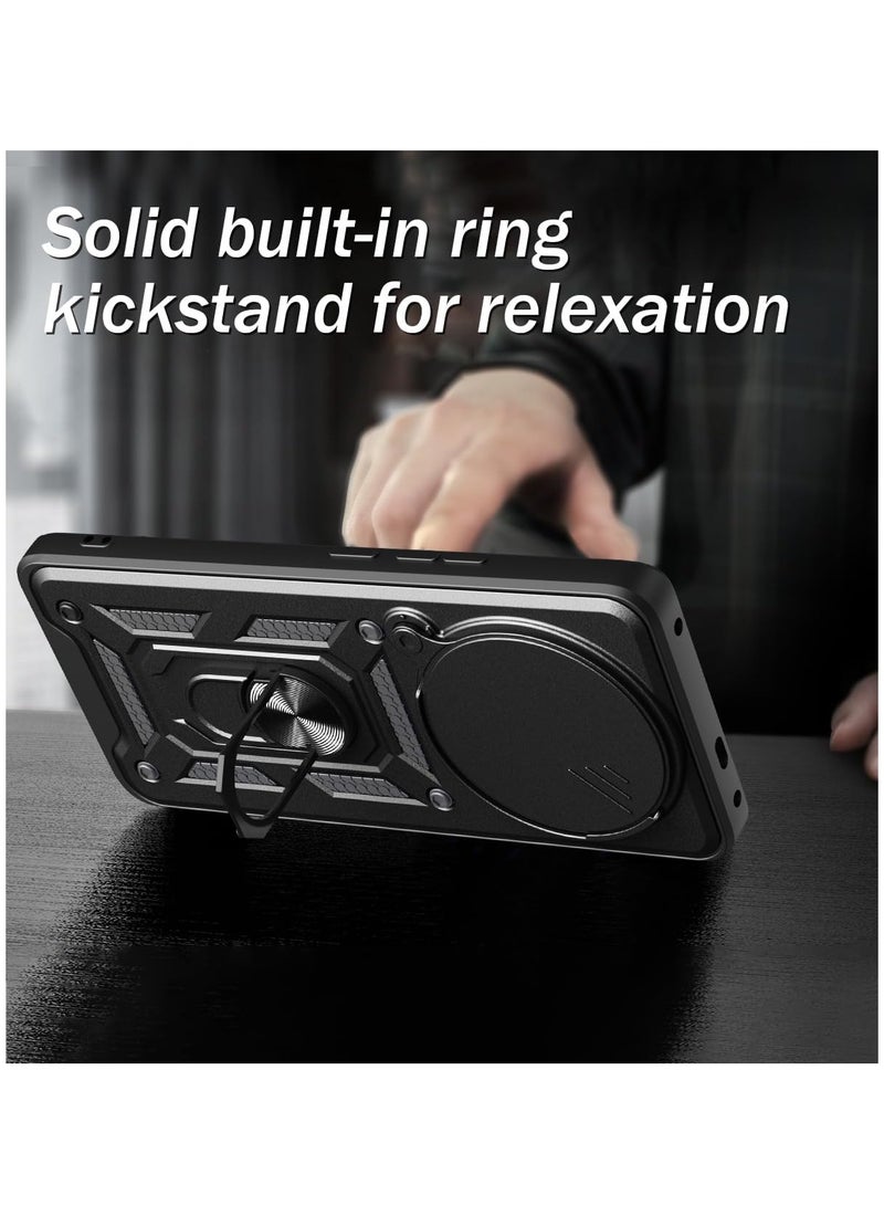 CHEROSIN Phone Cover for Honor Magic7 Pro 5G with Slide Camera Cover Drop Protective Phone Case with Magnetic Car Mount Holder - Image 4