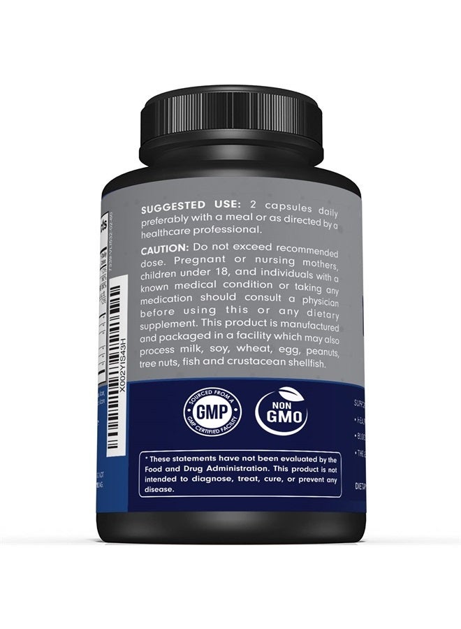 Sunergetic Premium Nerve Support Supplement – with Alpha Lipoic Acid (ALA) 600 mg, Acetyl-L-Carnitine (ALC) & Benfotiamine - Nerve Support Formula for Healthy Circulation, Feet, Hands & Toes - 60 Capsules - Image 3