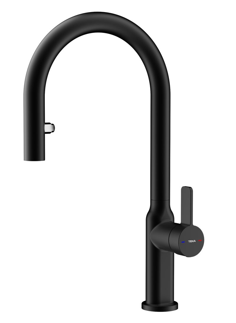 TEKA - Oval Design Single Lever Kitchen Tap with Swivel Spout, Anti-Scale Aerator, and Pull-Out Dual Spray Functions OVAL 9382 - Image 1