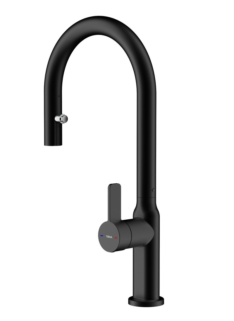 TEKA - Oval Design Single Lever Kitchen Tap with Swivel Spout, Anti-Scale Aerator, and Pull-Out Dual Spray Functions OVAL 9382 - Image 1