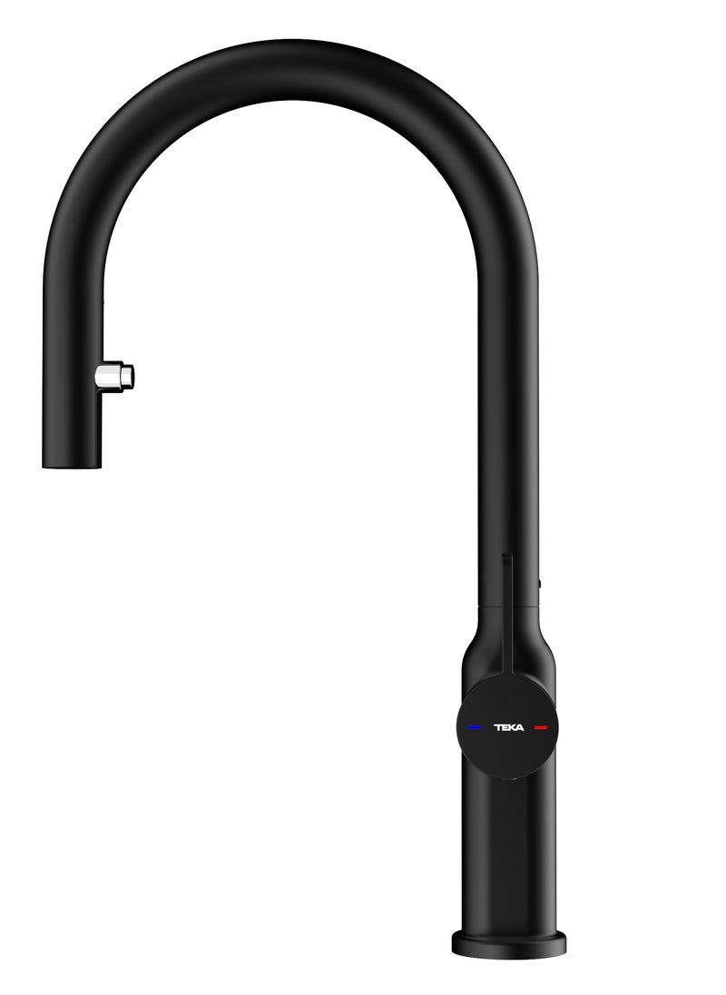 TEKA - Oval Design Single Lever Kitchen Tap with Swivel Spout, Anti-Scale Aerator, and Pull-Out Dual Spray Functions OVAL 9382 - Image 1